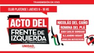 Junto a Nicolás del Caño y Romina del Plá el FITU hará un acto este jueves en La Plata