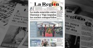 La portada de La Región de este lunes, 13 de octubre