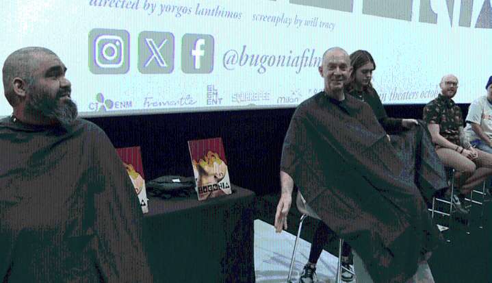 Local moviegoers go 'bald' for early screening of new film