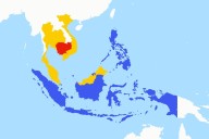 Map Shows US and China's Rival War Games in Contested Region