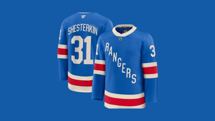 Get your new 2025 New York Rangers NHL centennial jerseys