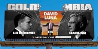 David Luna publicó una valla para pedirles a Santos y Uribe que dialoguen: “No se amen, pero por el bien de Colombia lo mínimo es hablar”