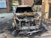 Cars torched in suspected arson attack in Hunter Street Mall