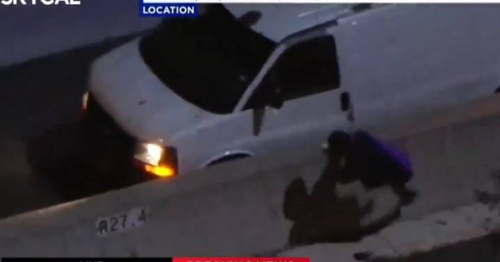 ¡Persecución impactante en California! VIDEO: fugitivo muere atropellado durante transmisión En Vivo