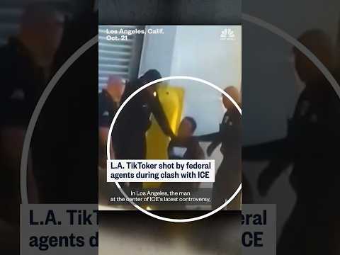 L.A. TikToker shot by federal agents during clash with ICE