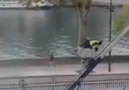 Difunden un vídeo de la huida de los ladrones del Louvre: «Puta, llega la policía»