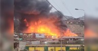 SJM: Se registra incendio de grandes proporciones en el sector Virgen del Buen Paso en Pamplona Alta