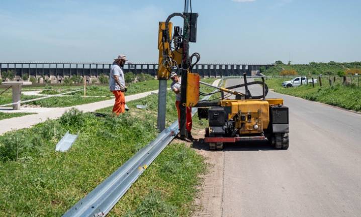 Comenzó el reacondicionamiento de la Presa Ingeniero Roggero para prevenir inundaciones