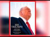 Trump ataca a ‘Time’ por su retrato en portada: “Me han hecho desaparecer el pelo”