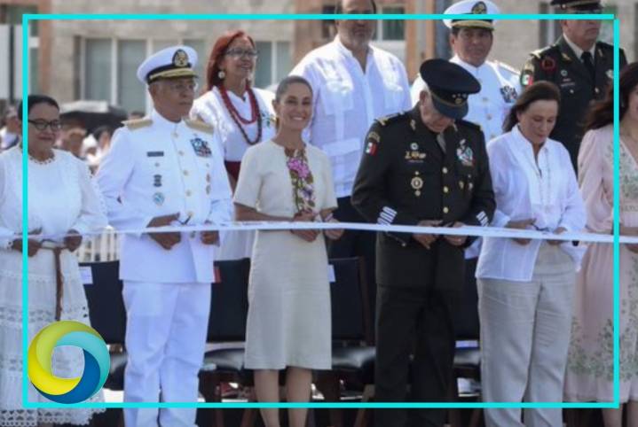 Inaugura Claudia Sheinbaum la Plaza del Heroísmo en Veracruz