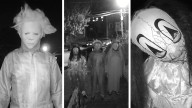 Terrifying Doorbell Video Shows Halloween Masked Trio Torment Family