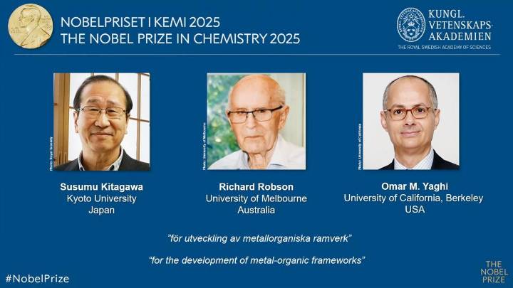 Nobel Prize in Chemistry awarded for metal