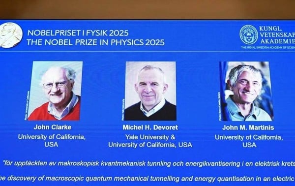 Ganan Nobel de Física descubridores de efecto túnel cuántico