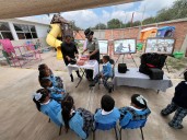 En San Luis Potosí, Guardia Nacional realiza actividades de proximidad en escuela de nivel básico