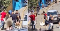 Captan agresión a mujer en Morelos; sujetos golpean también a quien intentó defenderla