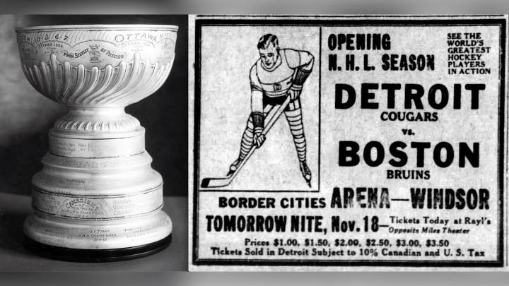 Detroit's 1st NHL game remembered as 'great success' entering Centennial season