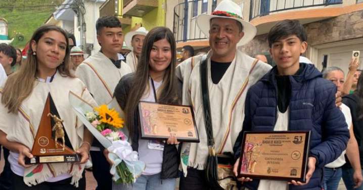 Estos son los premios que ha cosechado una banda estudiantil del Centrosur de Caldas en Paipa (Boyacá)