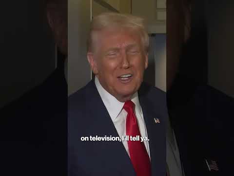 Watch Trump Crack up Reporters as Air Force One Hits Turbulence #shorts