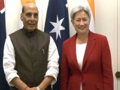 Rajnath Singh holds delegation-level talks with Australian FM Penny Wong