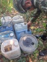 Con el hallazgo de 160 kilos de material explosivo se evita la fabricación de 1500 artefactos explosivos
