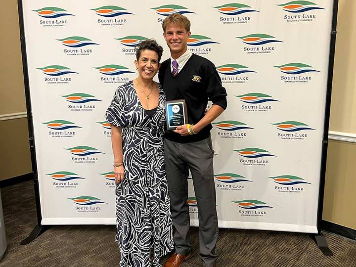 Adam Townsend Receives A Ray Goodgame Outstanding Student Leader Award