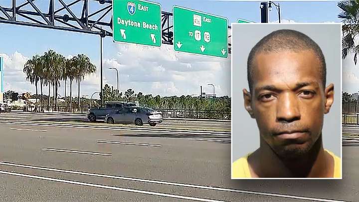 Florida Uber Eats driver charged after son found naked on interstate ramp