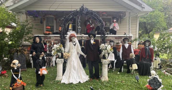 Emporia resident shows Halloween spirit with “Corpse Bride” themed decorations