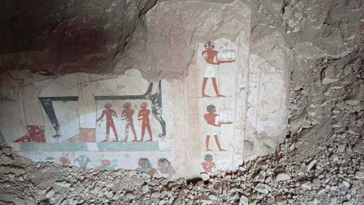 Three ancient Egyptian tombs are unearthed after 3,500yrs -but you'd be surprised who each ornate burial site was for