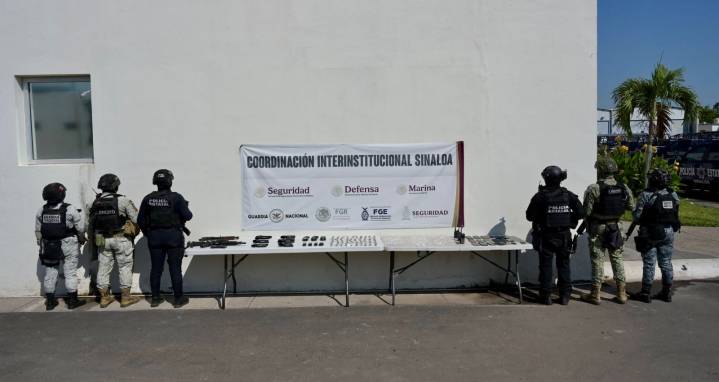 Tras nueva revisión autoridades aseguran armas y drogas en penal de Culiacán