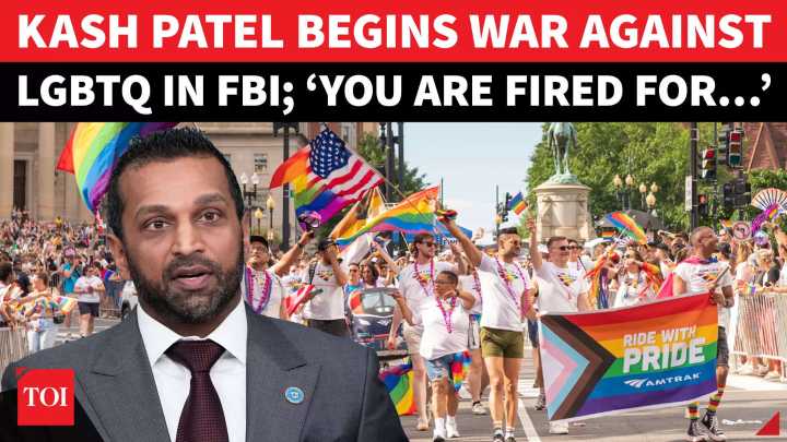 ‘Political Signage’: Kash Patel FIRES FBI Employee For Displaying Pride Flag On Office Desk