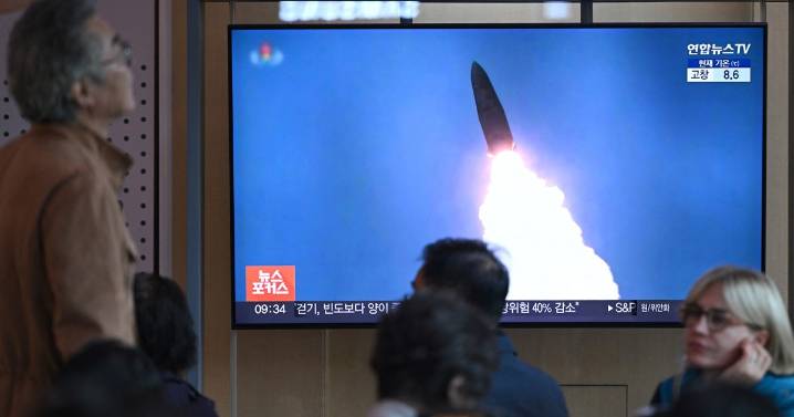 North Korea fires ballistic missiles toward the east days before Trump visits the South