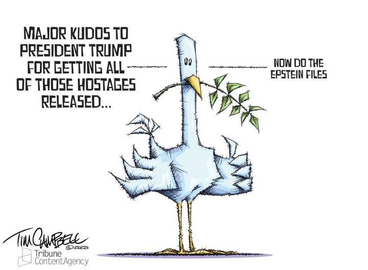 Cartoon: Now do the Epstein files