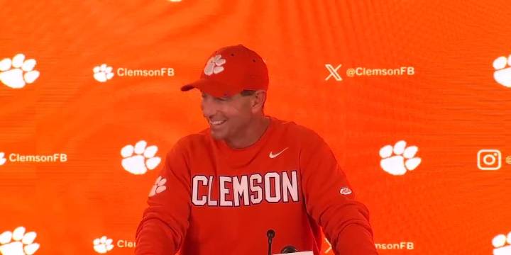 Clemson head coach Dabo Swinney opening statement after huge 41