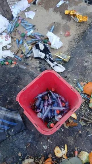 Detectan residuos patogénicos arrojados en la vía pública y advierten a tatuadores por incumplimiento sanitario