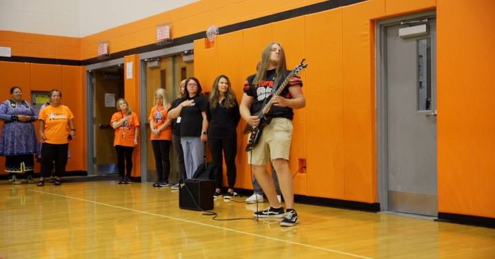 ‘He's a rock star!’: Akron High School senior wows school & social media with guitar solo