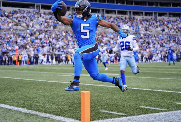Dowdle has 239 yards from scrimmage vs. former team as Panthers beat Cowboys