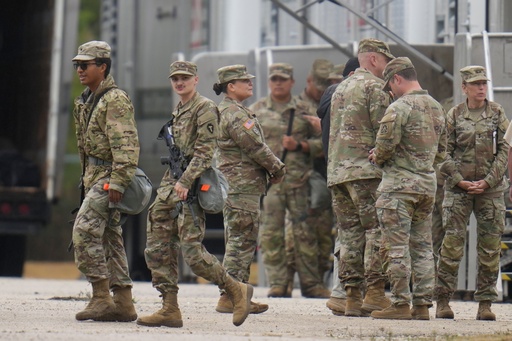 Miembros de la Guardia Nacional de Texas están en Illinois
