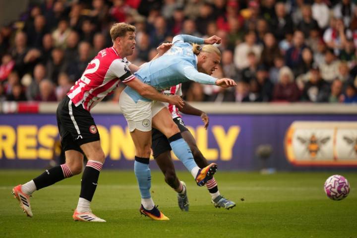 Haaland scores again and Rodri gets another injury in Man City's win at Brentford in Premier League