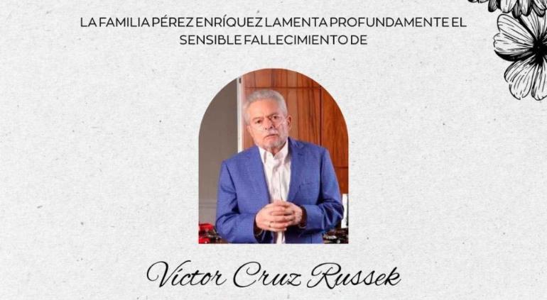 "Mis condolencias a Maru": lamentó Cruz fallecimiento de Victor Russek