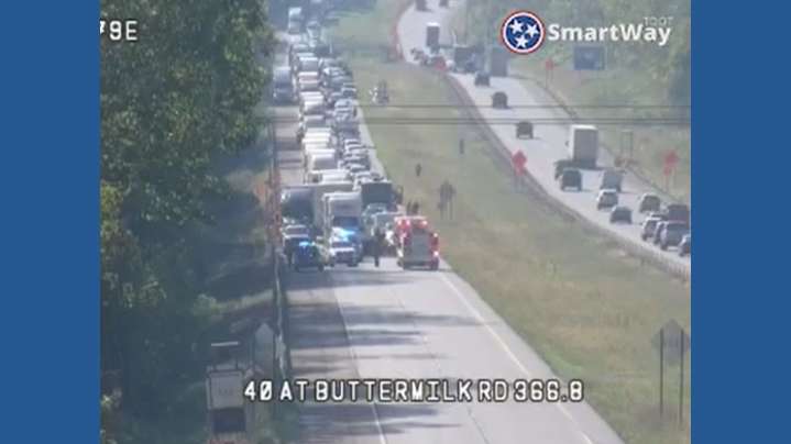 Crash closes I-40 East in Loudon County near I