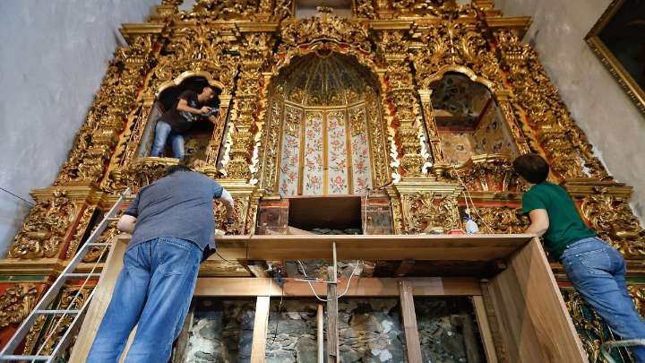 El retablo de María de la O, la sorpresa que atesora la iglesia que acogerá a la Virgen de Candelaria