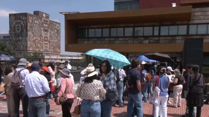 Maestros de CCH Sur se Manifiestan Frente a Rectoría de la UNAM; Exigen Condiciones de Seguridad
