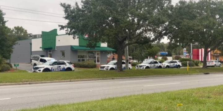 Heavy police presence at Krispy Kreme off Abercorn