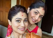 Shamita Shetty shares pictures from her religious trip with Shilpa Shetty