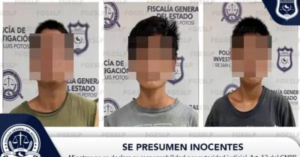 Caen tres por homicidio a machetazos en Villa de Arista