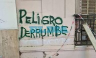 VIDEO.- "¡Peligro derrumbe!": más reclamos en el corazón de La Plata por desprendimientos de los balcones