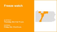 Freeze watch affecting part of Pennsylvania Thursday and Friday