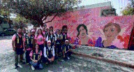 Homenajea San Pedro con mural a mujeres sobrevivientes de cáncer