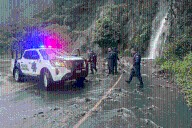 Derrumbe bloquea carretera en Tlanchinol