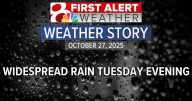 Forecast: Widespread rain late Tuesday into Wednesday with sunshine returning Thursday